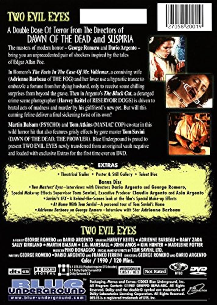 Amazon.com: Two Evil Eyes (Two-Disc Limited Edition